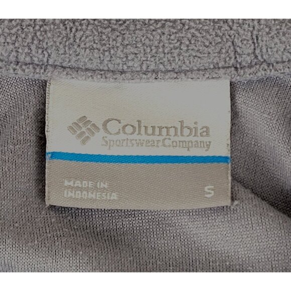 Columbia Womens Fleece Pullover Jacket Quarter Zip Gray Size Small JH1531 - Picture 6 of 6